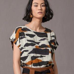 Graphic Canadian designer top